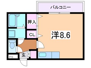 イズミサンリバー川岸の物件間取画像